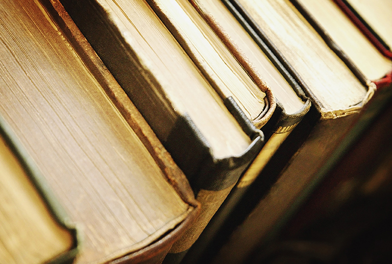 Row of Old Books